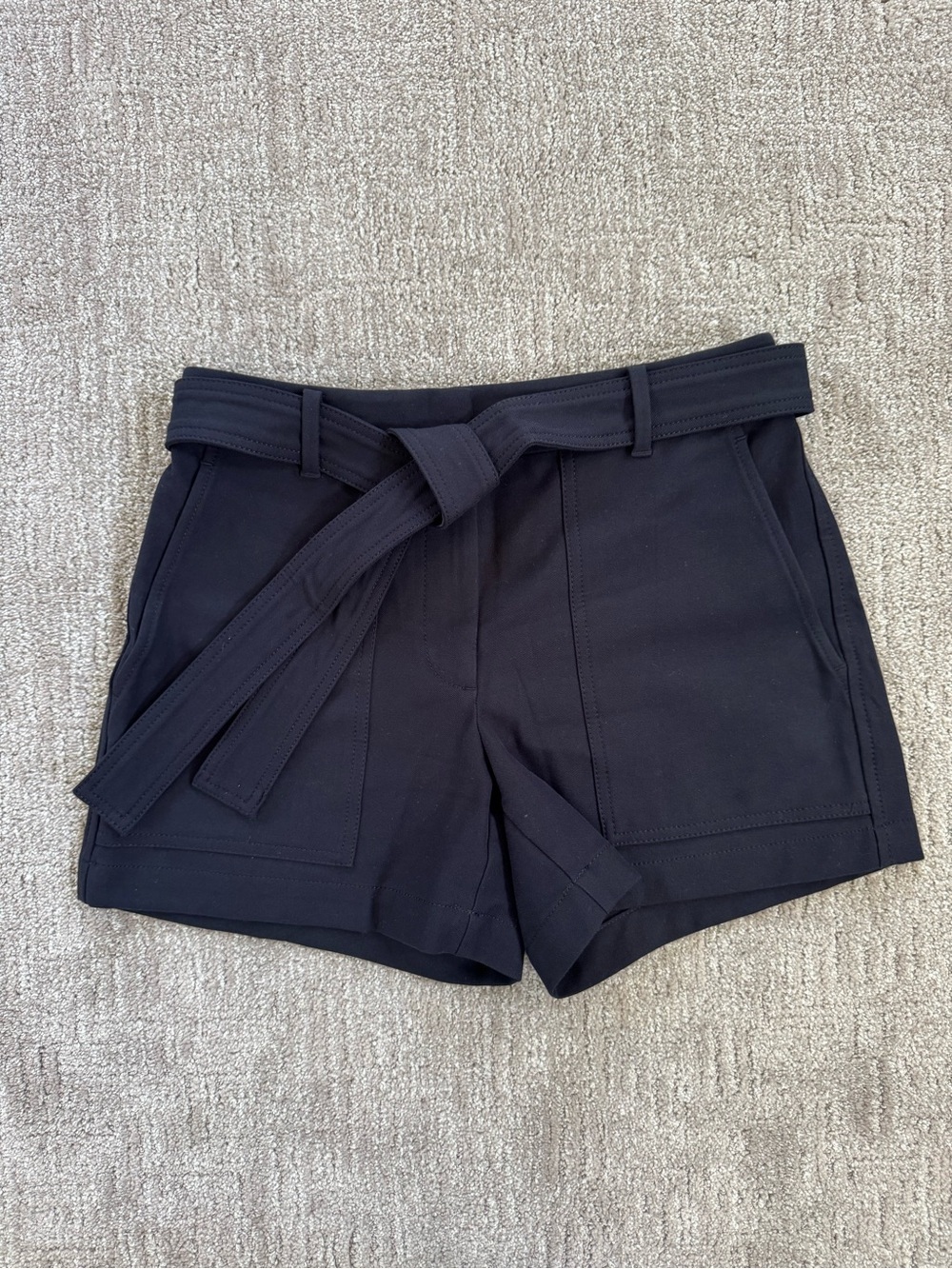 Ann Taylor Women's Navy Shorts - Picture 2 of 7